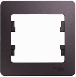 Рамка горизонтальная Systeme Electric Glossa 1-м. сиреневый туман